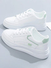 Women Letter Graphic Skate Shoes, Lace-up Front Sporty Sneakers